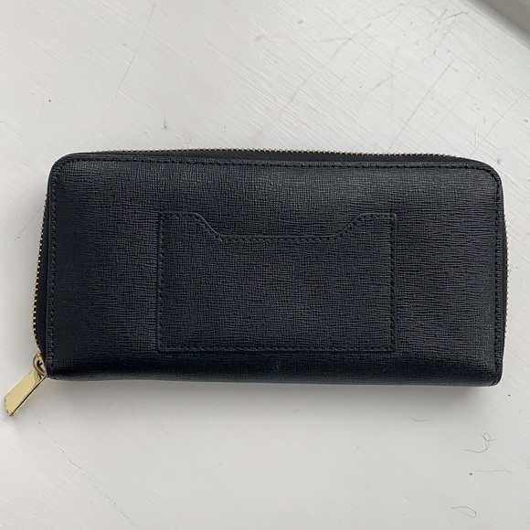 Black with gold trim Coach wallet. Like new! - Picture 2 of 3